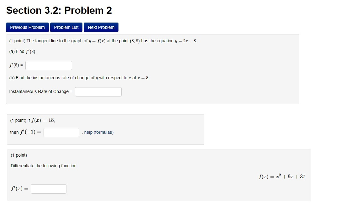 Solved Section 3.2: Problem 2 Previous Problem Problem List | Chegg.com