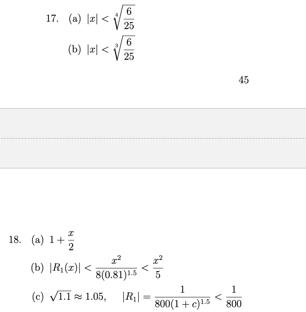 Solved How do you do 17 (a) and 18 (b) and (c)These are the | Chegg.com