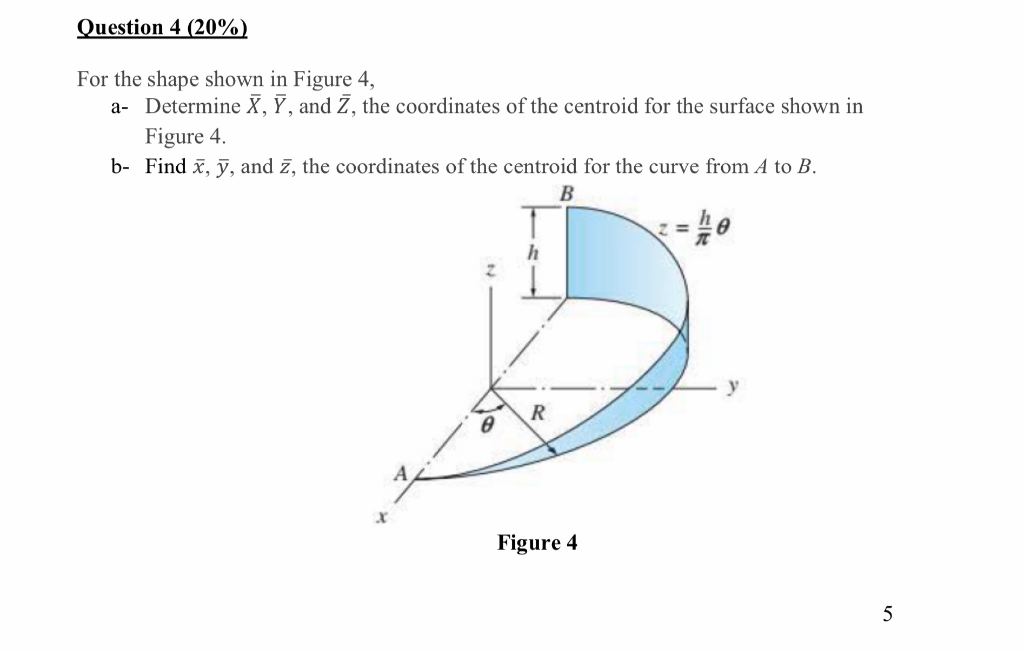 Solved Question 4 20 For The Shape Shown In Figure 4 A Chegg Com   PhpnIkmCT 