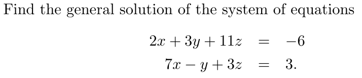 Solved I believe this requires finding the kernel/null space | Chegg.com