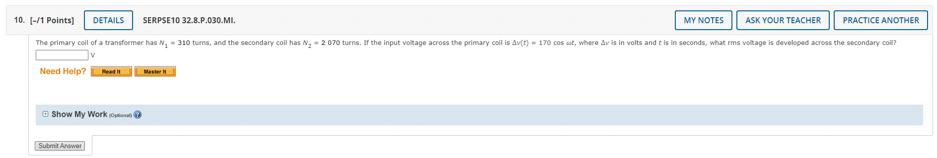 Solved I need help on my physics two homework. The subject | Chegg.com