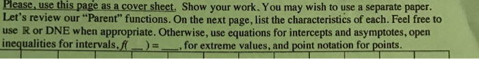 Solved Please use this page as a cover sheet, show your | Chegg.com