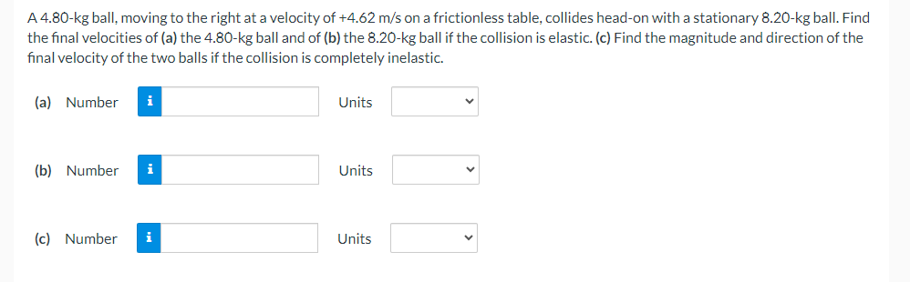 Solved A 4.80−kg ball, moving to the right at a velocity of | Chegg.com