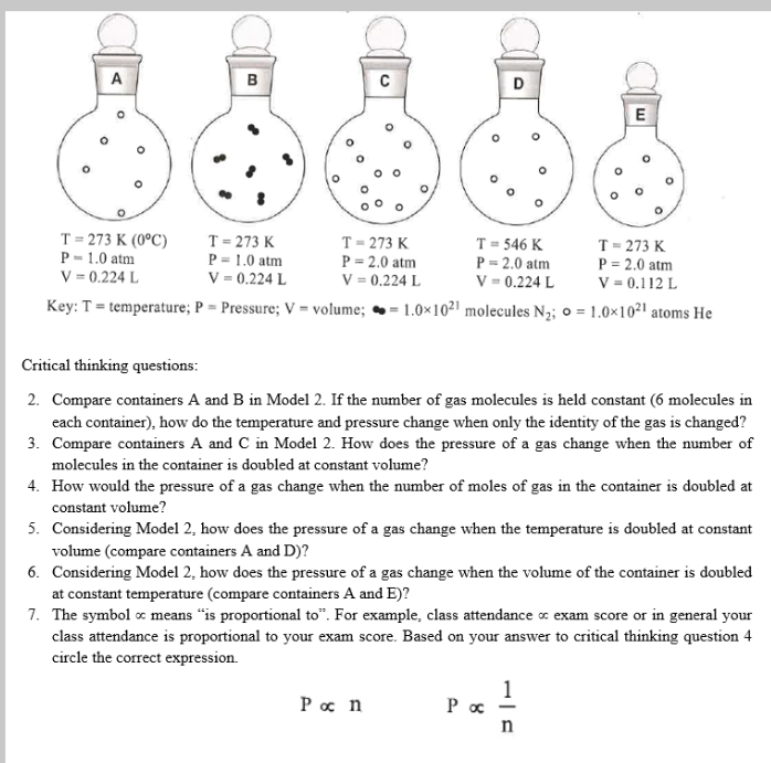 Solved A B с D E o o o o o O o o o o o O o o O o o T = 273 K | Chegg.com