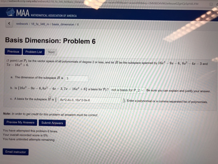 Solved https://webwork.ccny.cuny.edu/webwork2/18 Fa 346 | Chegg.com