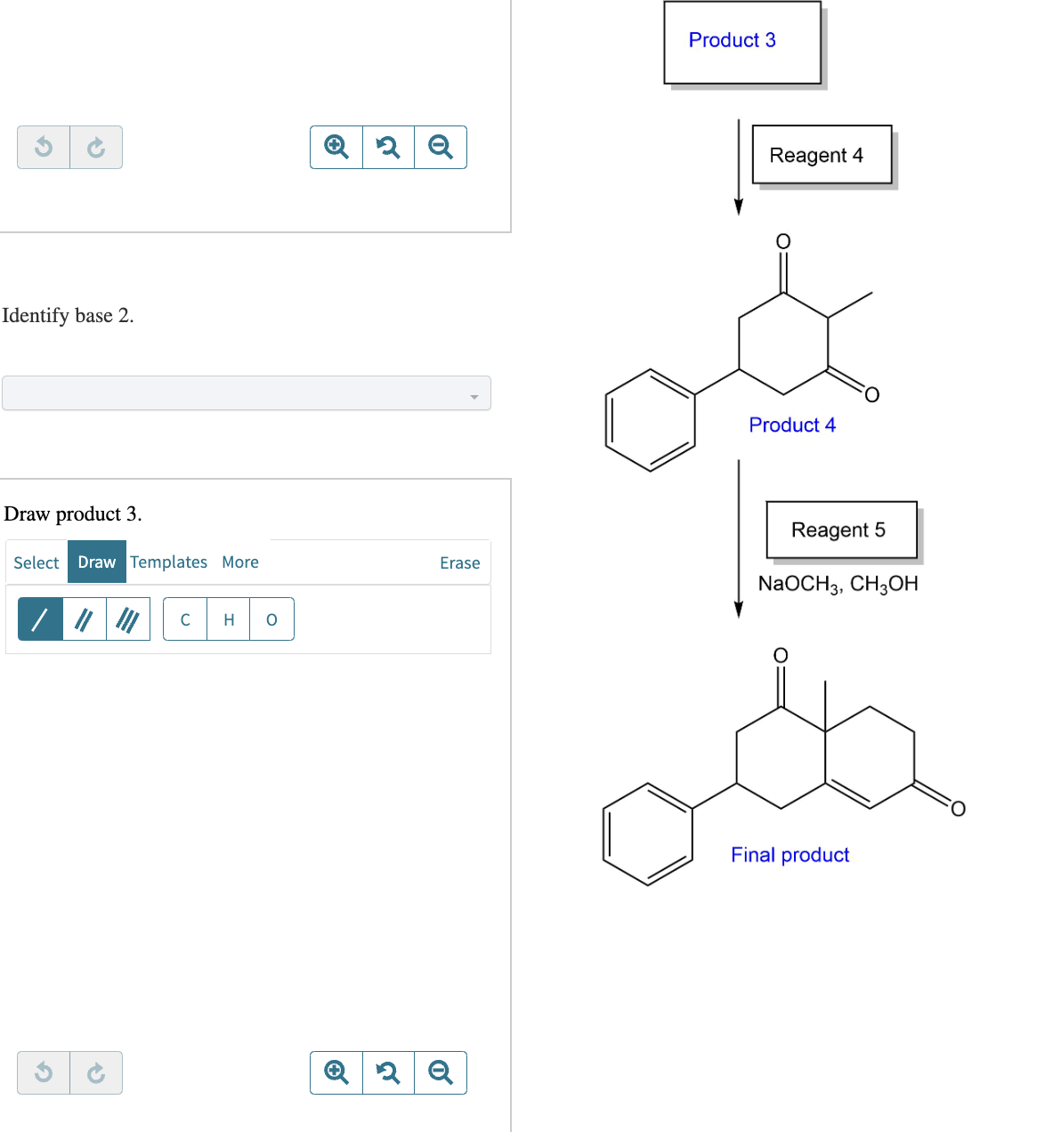 Product 3 Identify base 2 . Q 2Q Reagent 4 Reagent 5 | Chegg.com