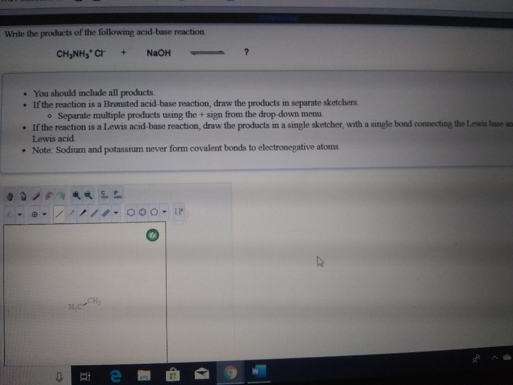 Solved Write the products of the following acidbase