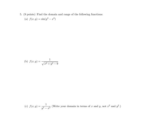 Y 3 Sin X Domain And Range