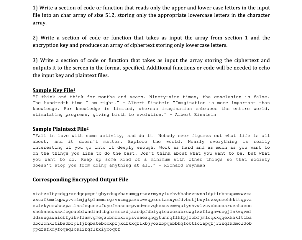 Please write the following code in either C or Java | Chegg.com