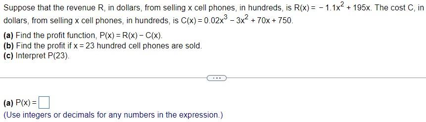 Solved Suppose that the revenue (in dollars) from selling X