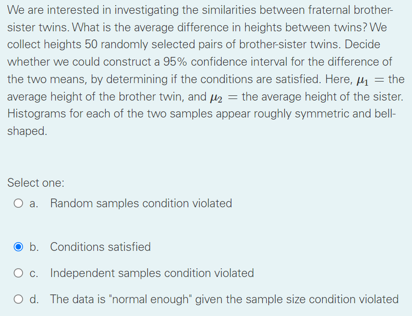 Solved We are interested in investigating the similarities