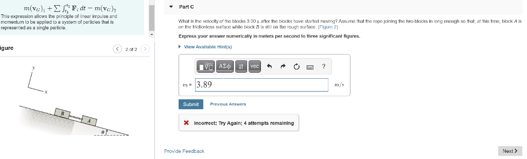 Solved Two blocks, each of mass m = 3.60 kg , are connected | Chegg.com