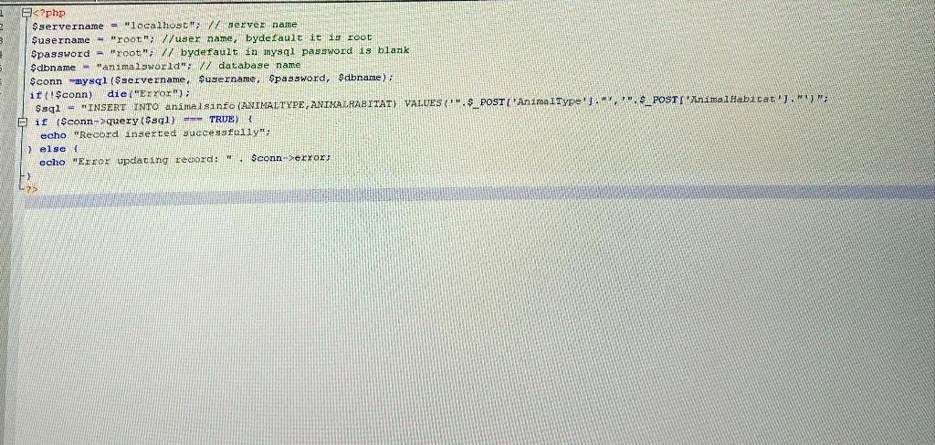 Solved it gives me an error on line 6 of php file. i don't | Chegg.com