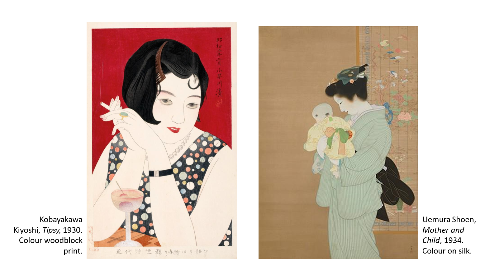 Q10 Kobayakawa Kiyoshi, Tipsy, 1930. Colour | Chegg.com