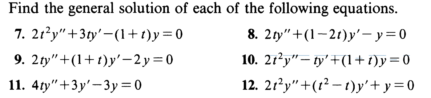Solved Find the general solution of each of the following | Chegg.com