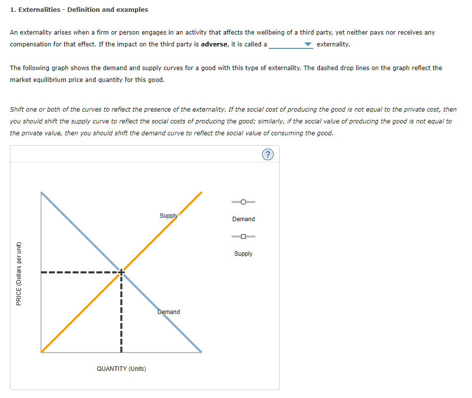 Solved 1. Externalities Definition and examples An