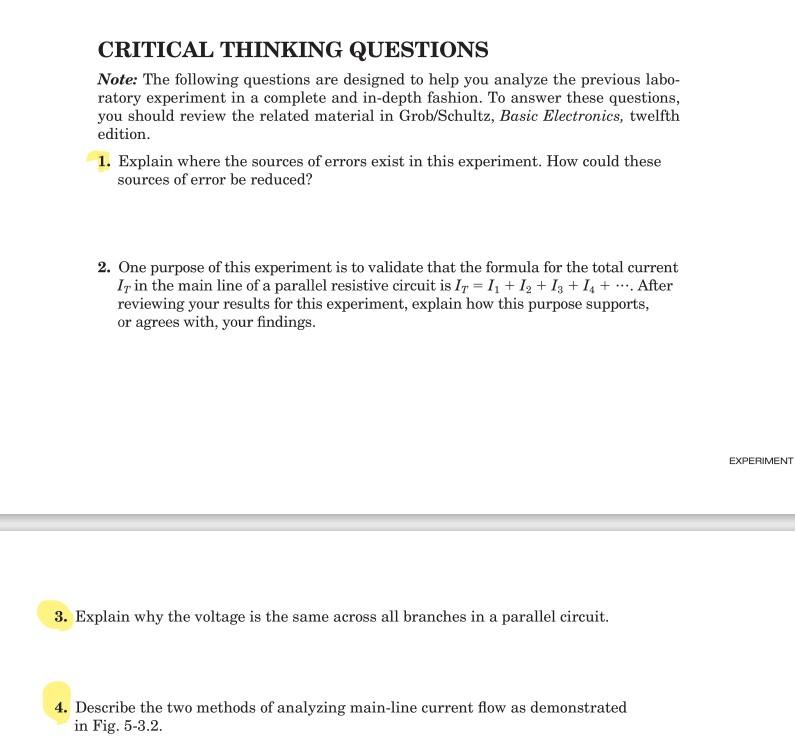 critical thinking bbi questions