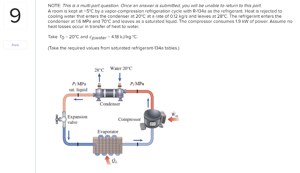 Solved Determine the refrigeration load, in Btu/h, and