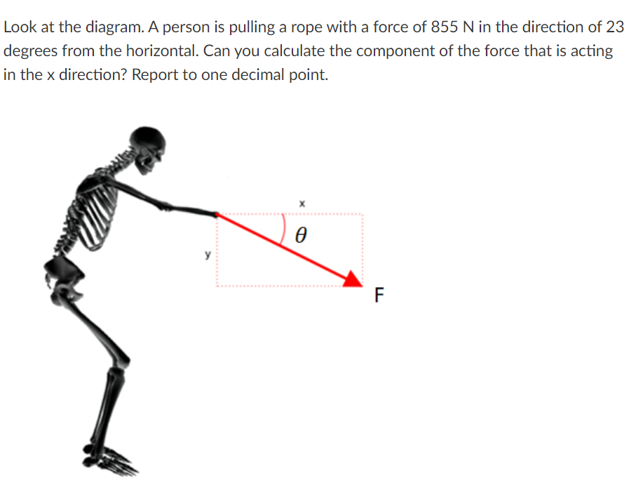 Look at the diagram. A person is pulling a rope with | Chegg.com
