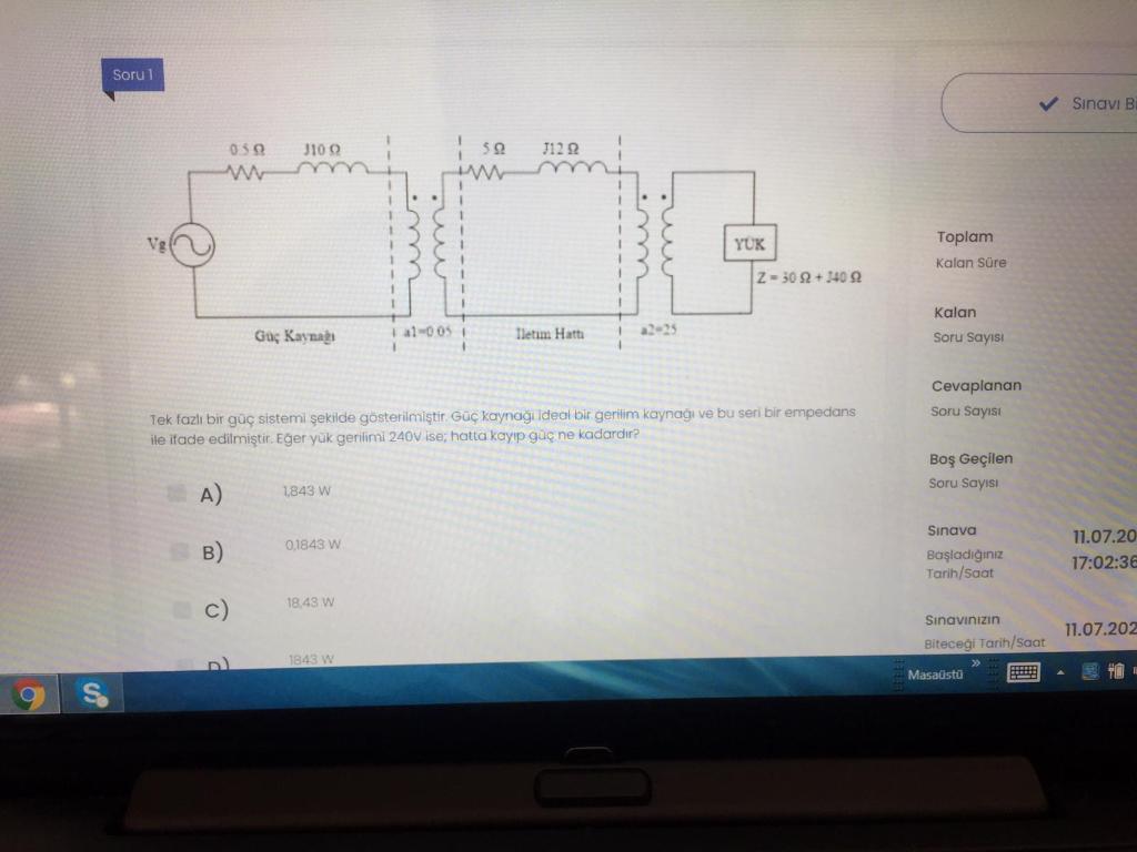 Solved A single phase power system is shown in the figure. | Chegg.com