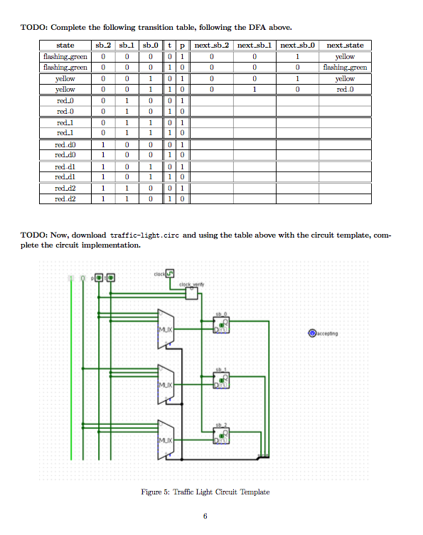 4 Traffic Light Suppose now that we wish to design a | Chegg.com