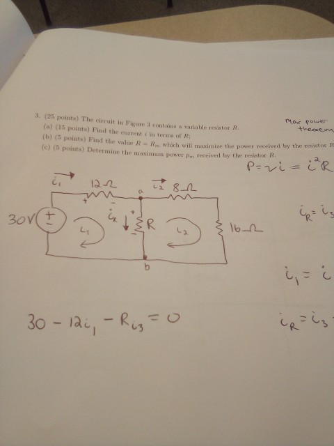 Solved 3. (25 points) The circuit in Figure 3 contains a | Chegg.com