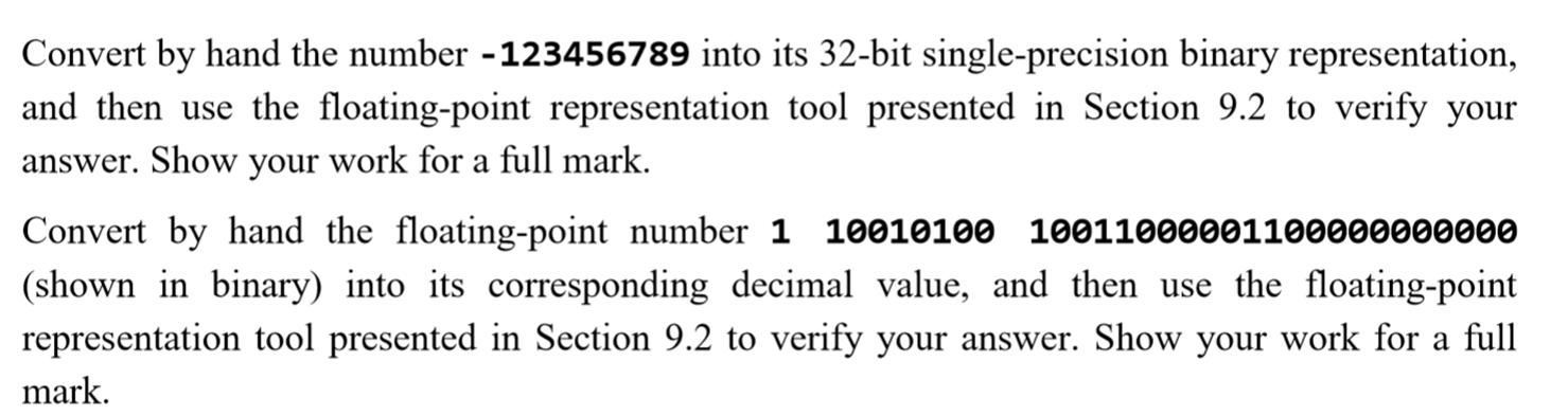 Solved Convert by hand the number - 123456789 into its | Chegg.com