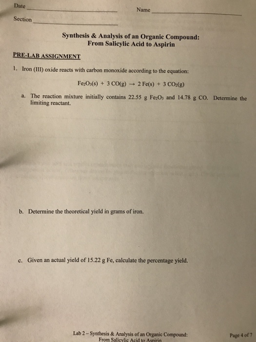 Solved Iron (III) oxide reacts with carbon monoxide