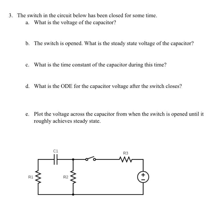 Solved The switch in the circuit below has been closed for | Chegg.com