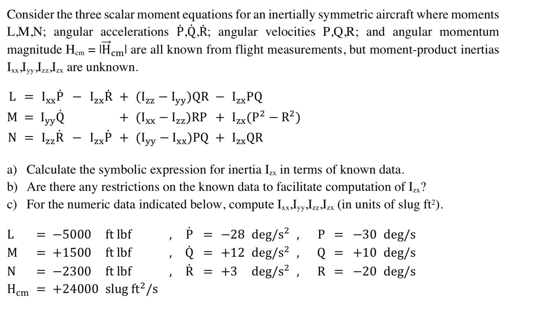 Consider the three scalar moment equations for an | Chegg.com