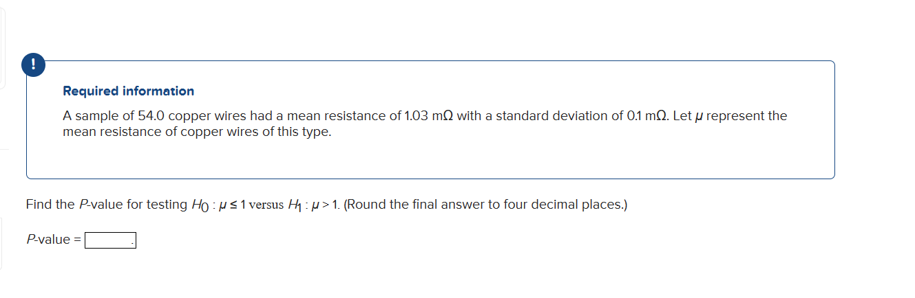 Solved Required information A sample of 54.0 copper wires | Chegg.com