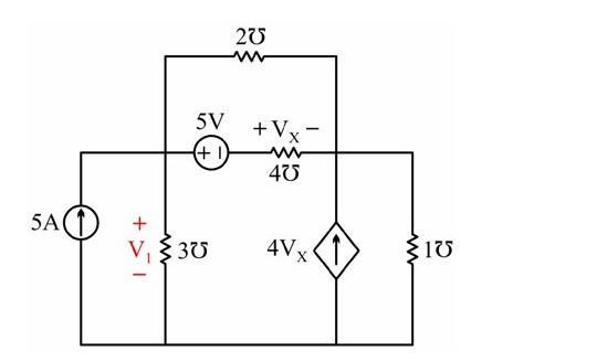 Solved 20 5V + V (+1 to ou 40 5A(1 + 1 V 30 4VX 10 2kΩ mm | Chegg.com