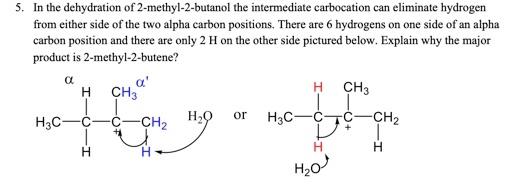 2 methyl 2 butanol dehydration