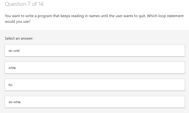 Solved Question 1 of 14 : What is a benefit of using the | Chegg.com