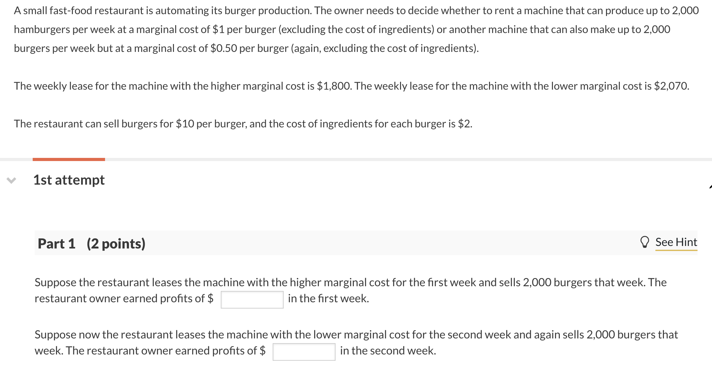 solved-a-small-fast-food-restaurant-is-automating-its-burger-chegg