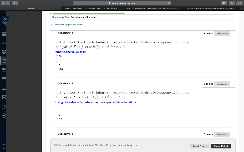 Solved Let X denote the time of failure(in years) of a | Chegg.com