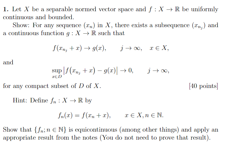 Solved Applied Analysis Problem. Please do not just | Chegg.com