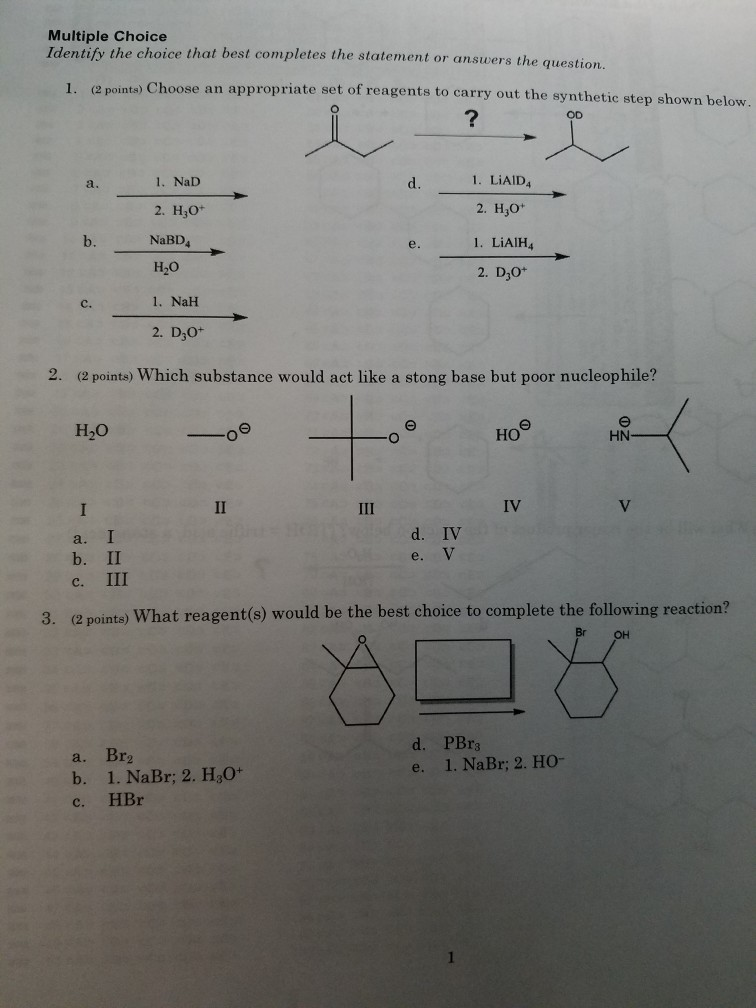 Solved Multiple Choice Identify the choice that best | Chegg.com
