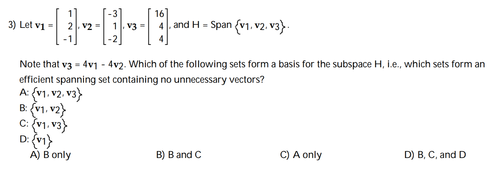 Solved Please help using linear algebra. This problem is due | Chegg.com