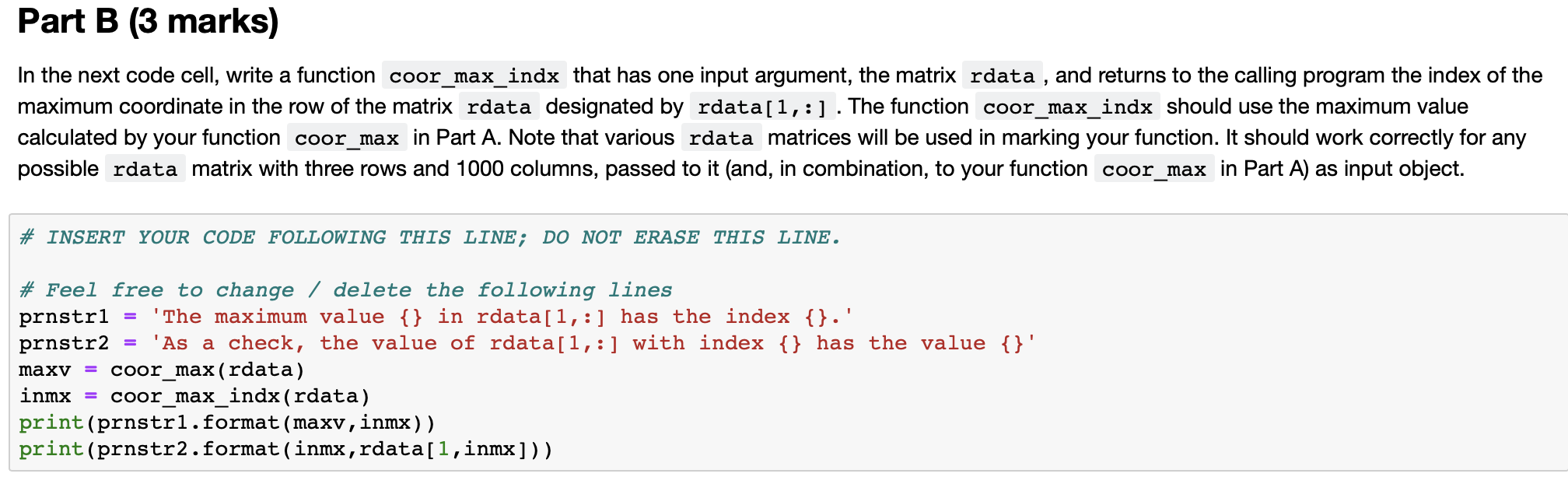 Solved Execute the next code cell, which will then generate | Chegg.com
