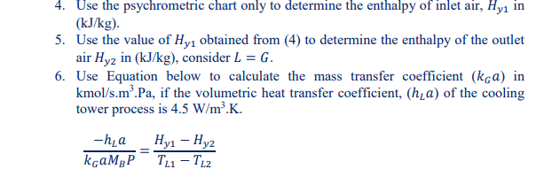 Solved A packed counter current cooling tower was used to | Chegg.com