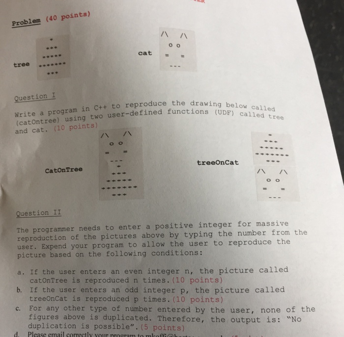 Solved Write a program in C++ to reproduce the drawing | Chegg.com