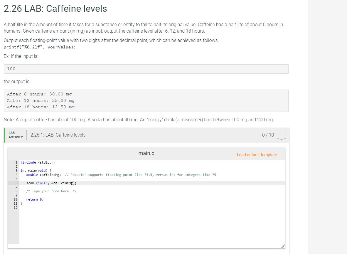 solved-226-lab-caffeine-levels-half-life-amount-time-take