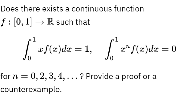 Solved Does There Exists A Continuous Function F [0 1]→r