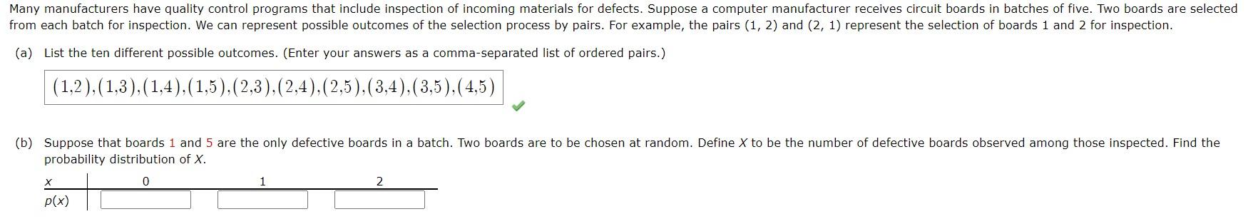 Solved (B) Suppose That Boards 1 And 5 Are The Only | Chegg.com