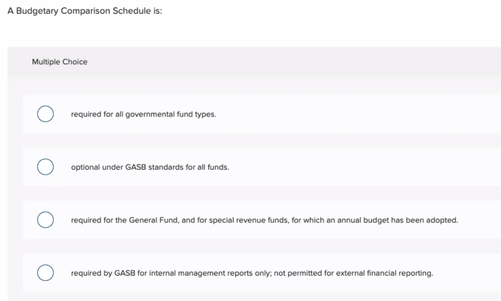 solved-a-budgetary-comparison-schedule-is-multiple-choice-chegg