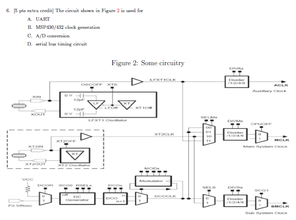 Solved 6. 5 Pts Extra Credit] The Circuit Shown In Figure 2 | Chegg.com