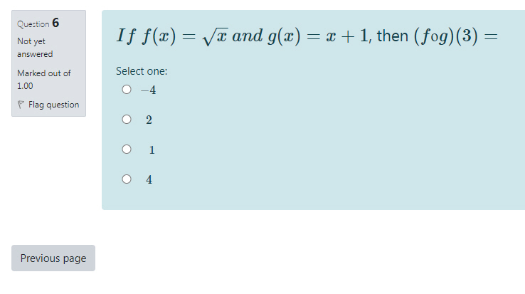 Solved • The function of the given graph is Question 1 Not | Chegg.com
