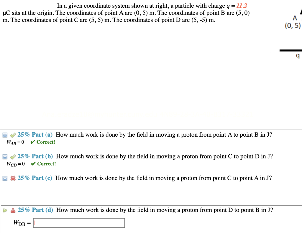 Solved In a given coordinate system shown at right, a | Chegg.com