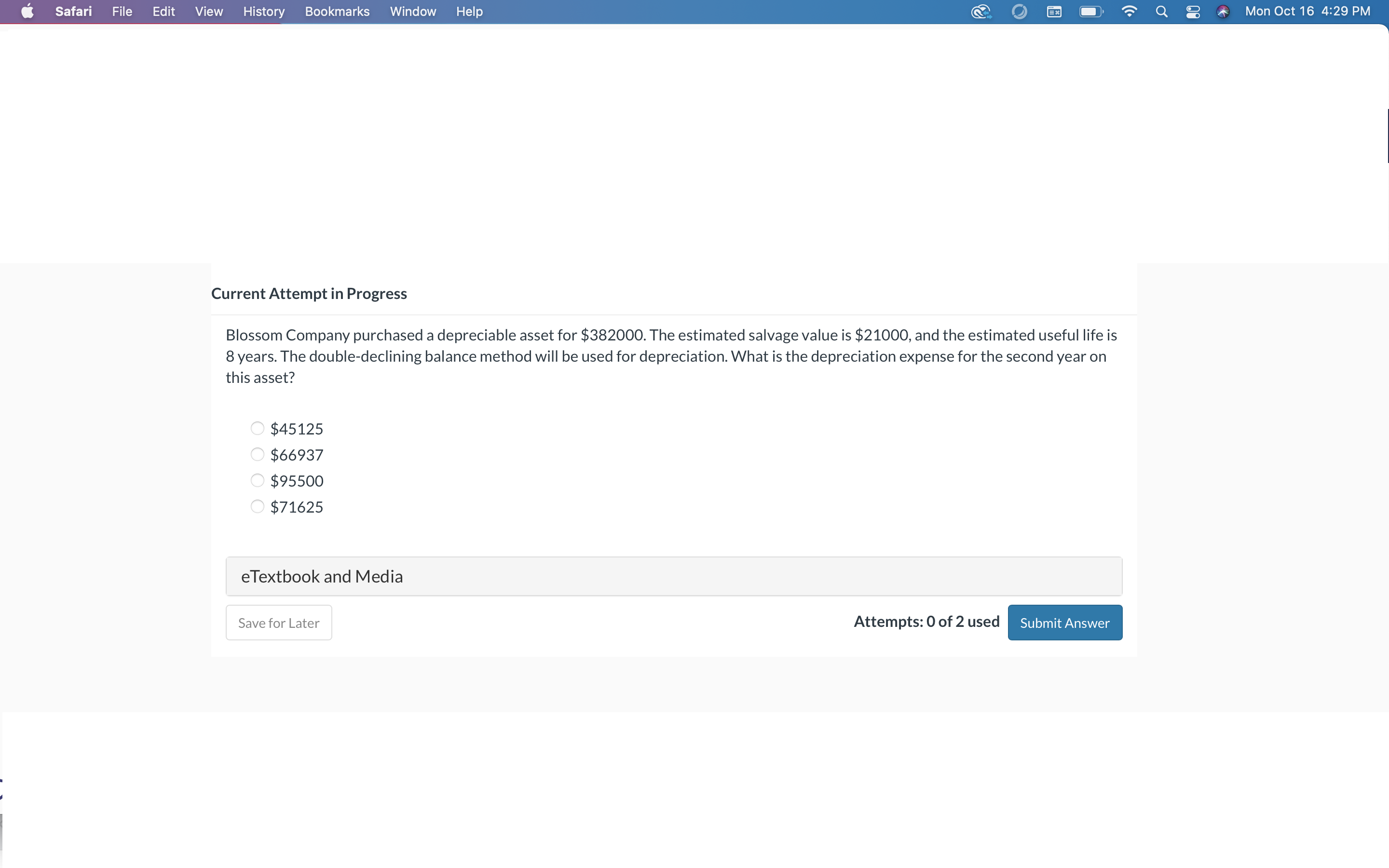 Solved Blossom Company purchased a depreciable asset for